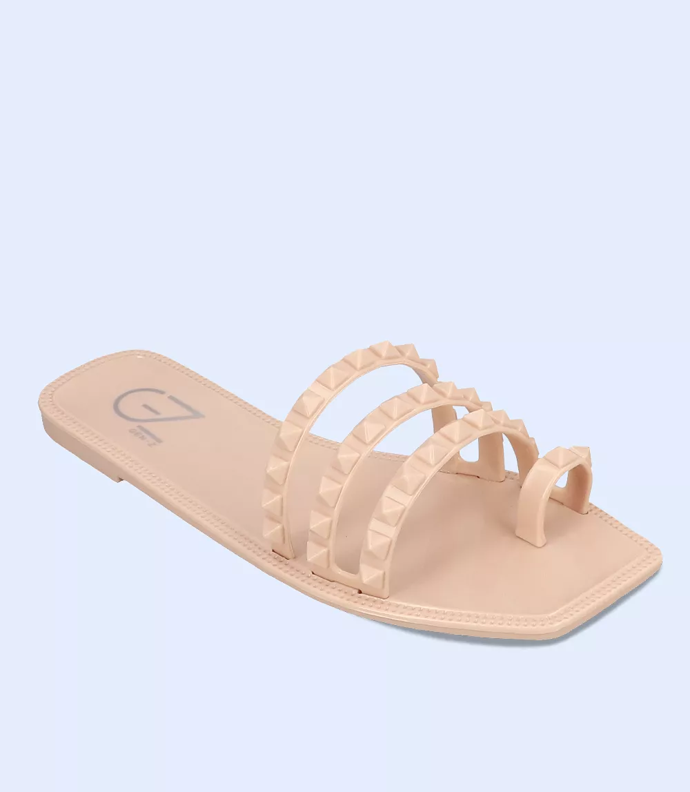 BW7667 Beige Women Slipper