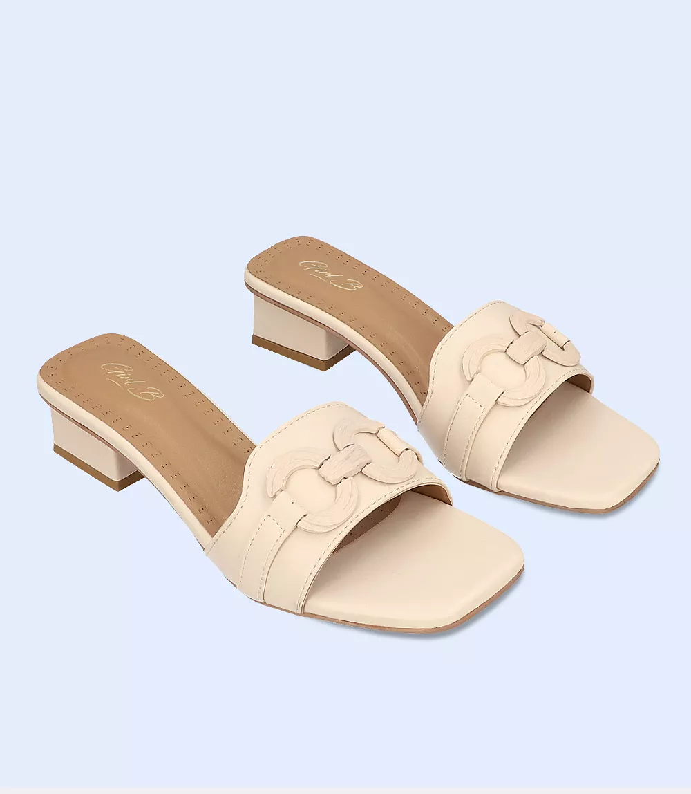 bw7751 fawn women casual slipper heels