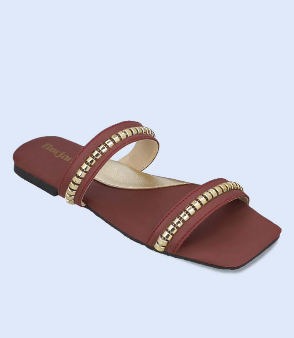 BW8049 Maroon Women Casual Slipper