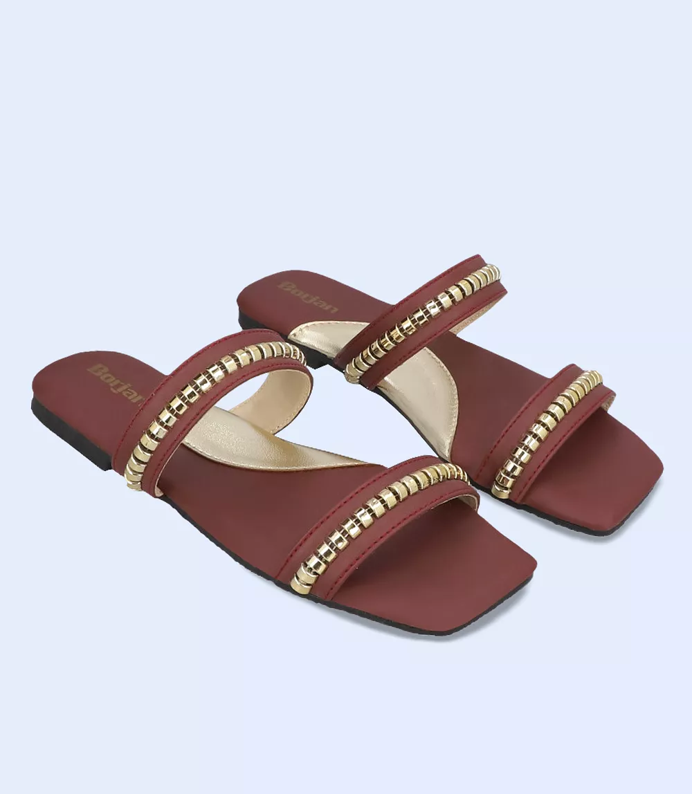 BW8049 Maroon Women Slipper