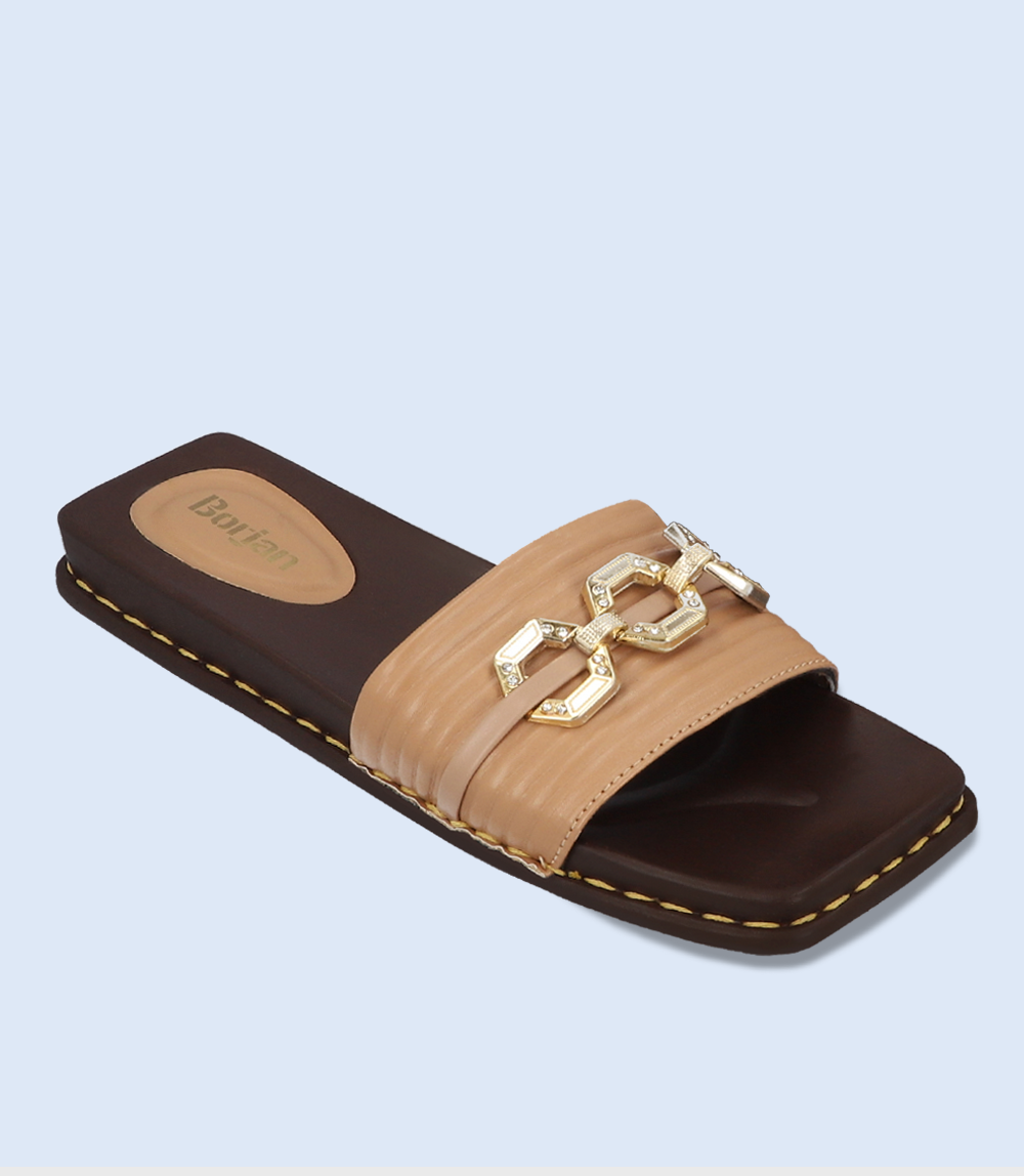 BW8328 Brown Women Casual Slipper