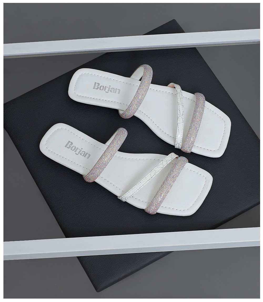 bw8357 white women casual slipper