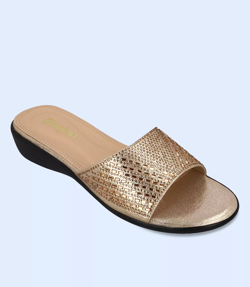 BW8742-GOLDEN Ladies Slip-On Dress Shoe