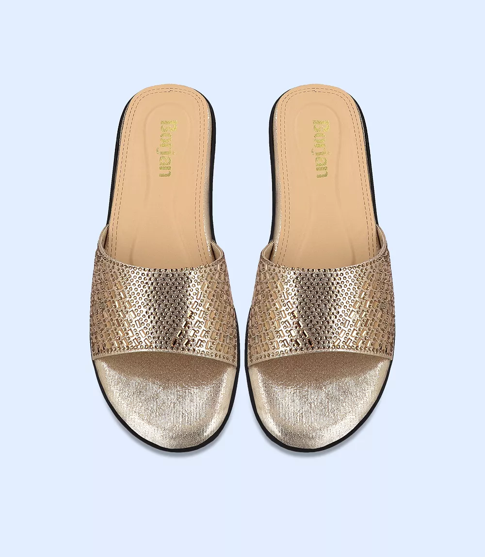 BW8742-GOLDEN Ladies Slip-On Dress Shoe