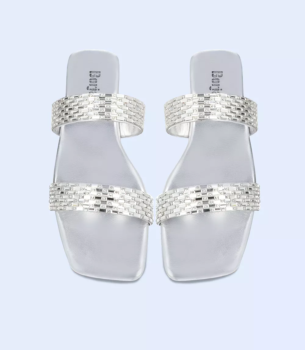 BW8749 Women's Formal Slipper - Silver