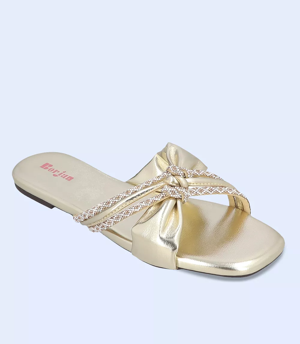 BW8759-GOLDEN Women's Formal Slipper