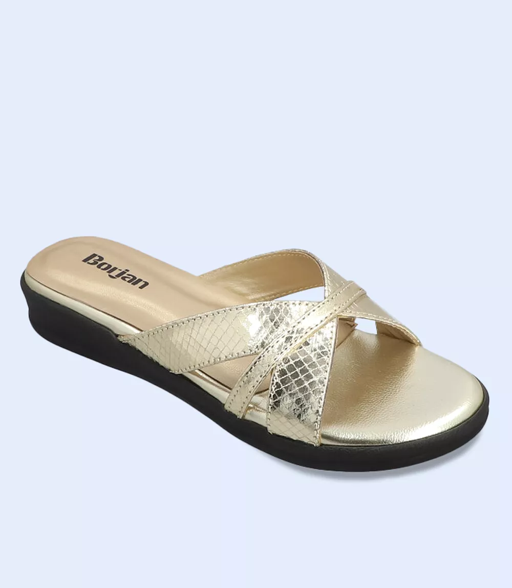 BW9196-GOLDEN Women Casual Slipper