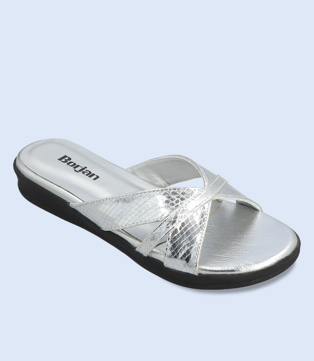 BW9196 Silver Women Casual Slipper