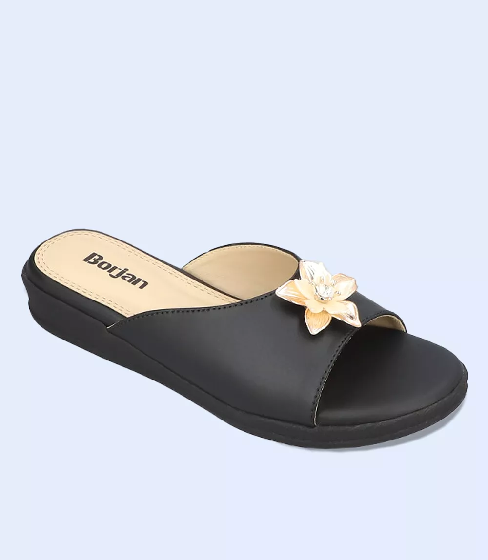 BW9198 Black Women Slipper