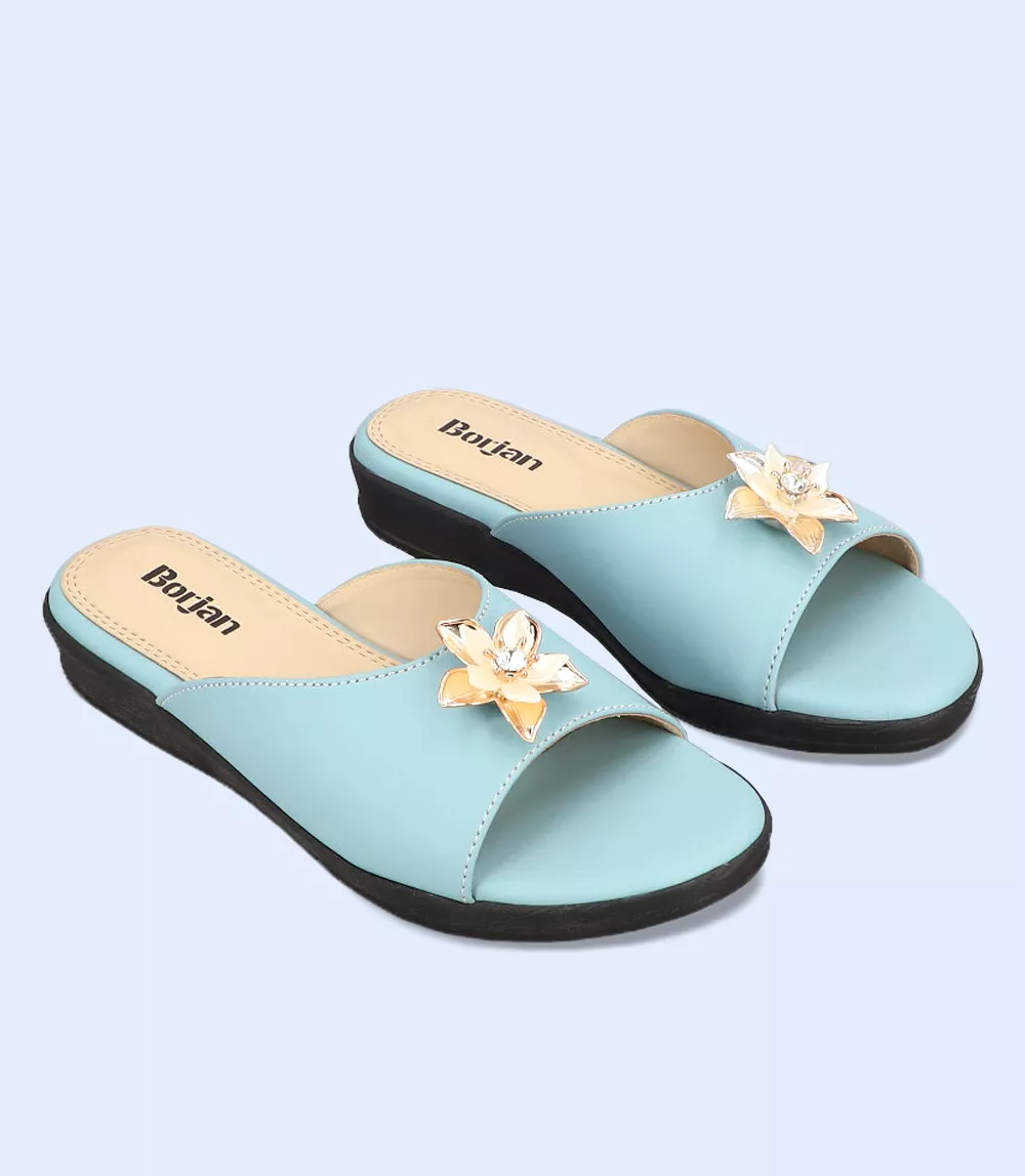 BW9198 women's casual slipper - ice blue