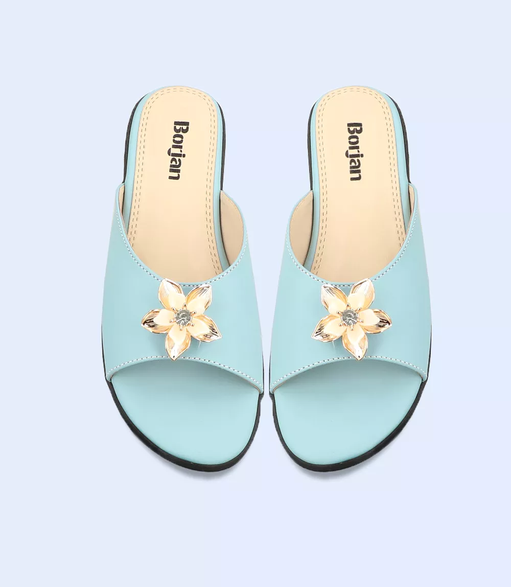 BW9198 women's casual slipper - ice blue