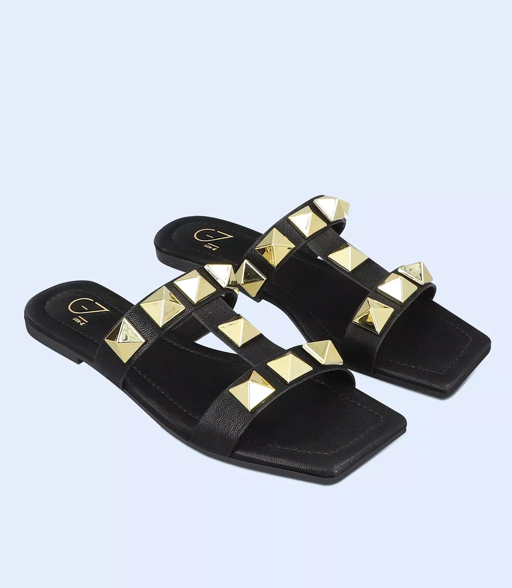 BW9475 Black Casual Women Slipper.