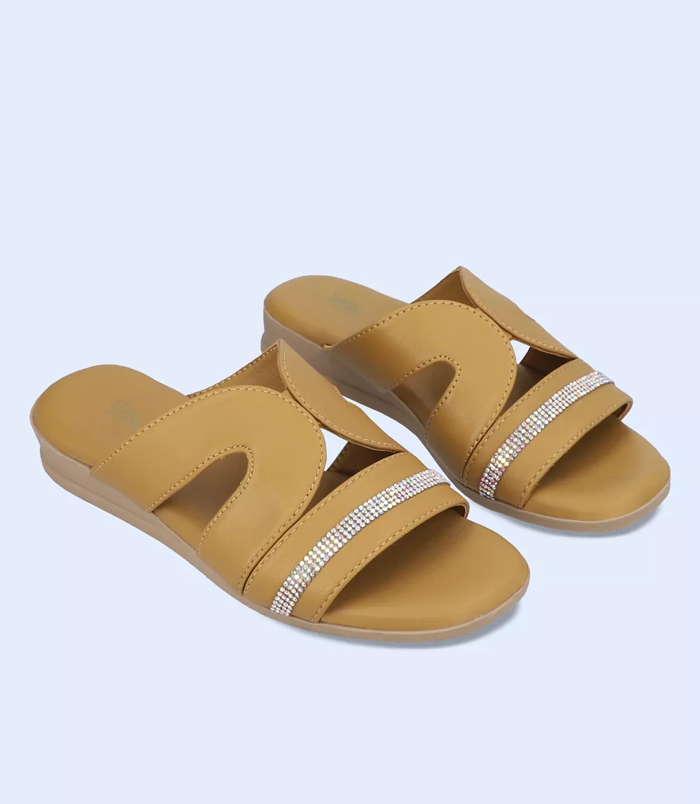 BW9521 Mustard Women Slipper