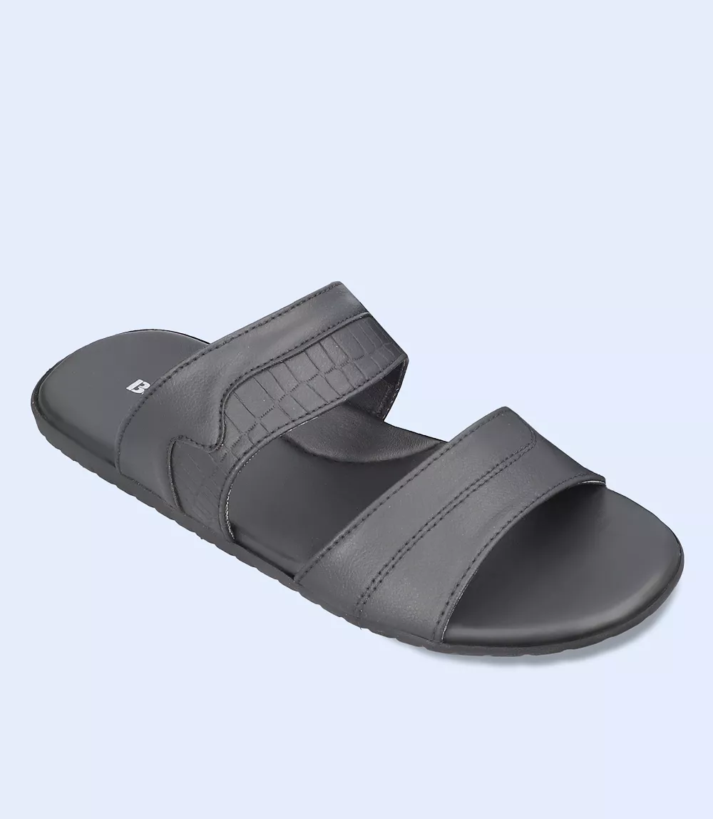 casual men's slipper - black (BM5634)