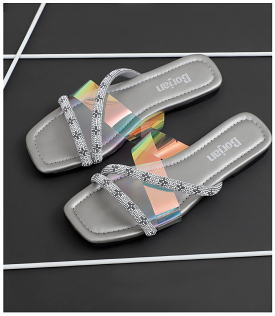 Casual Slipper for Women in Grey