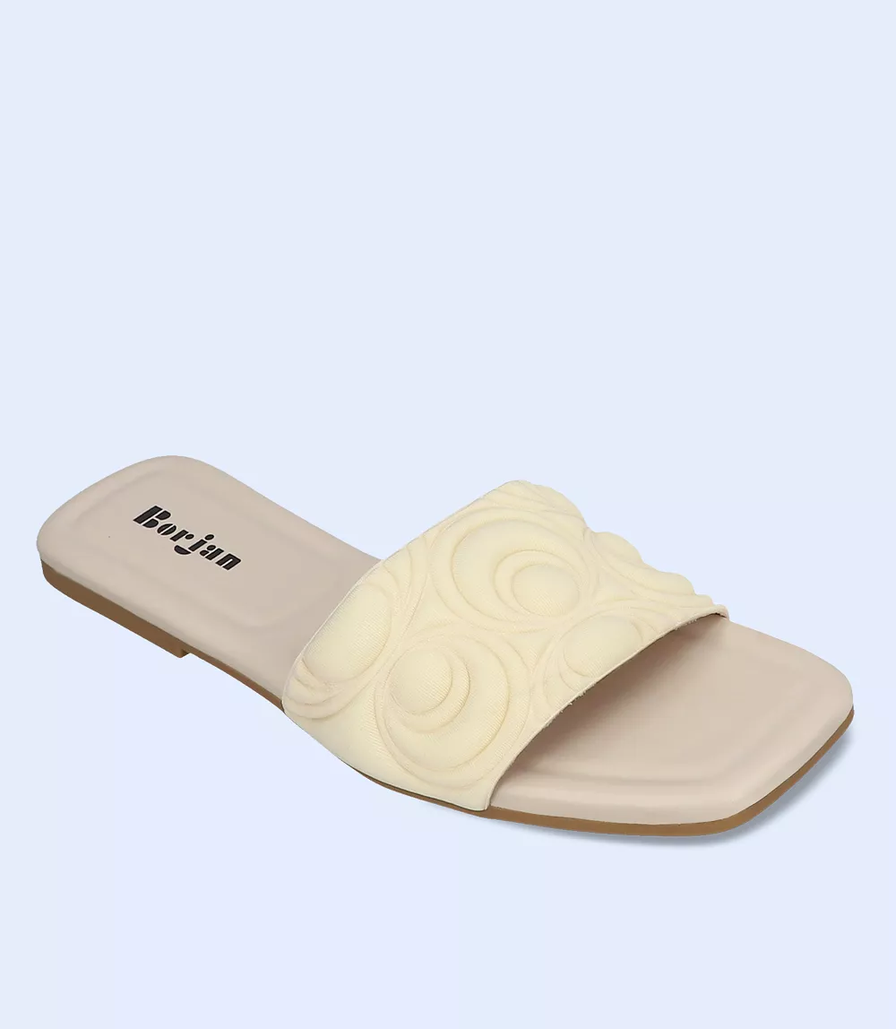 casual slipper for women, Ivory - BW7341