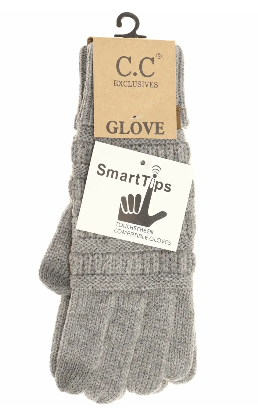 Cable Knit Gloves - CC Brand