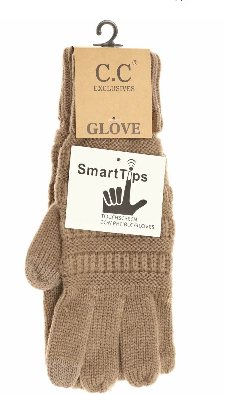 Cable Knit Gloves - CC Brand