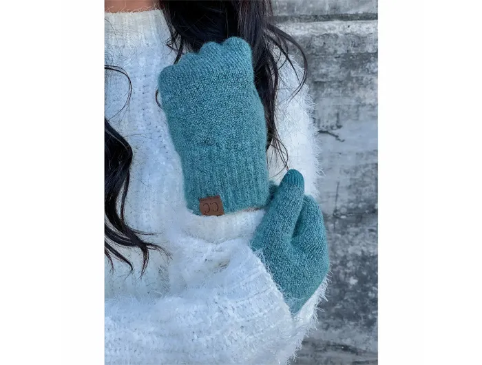 C.C Soft Knit Gloves for Women