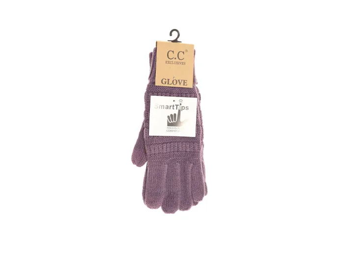 C.C Women's Cable Knit Gloves