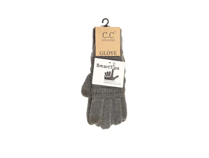 C.C Women's Cable Knit Gloves