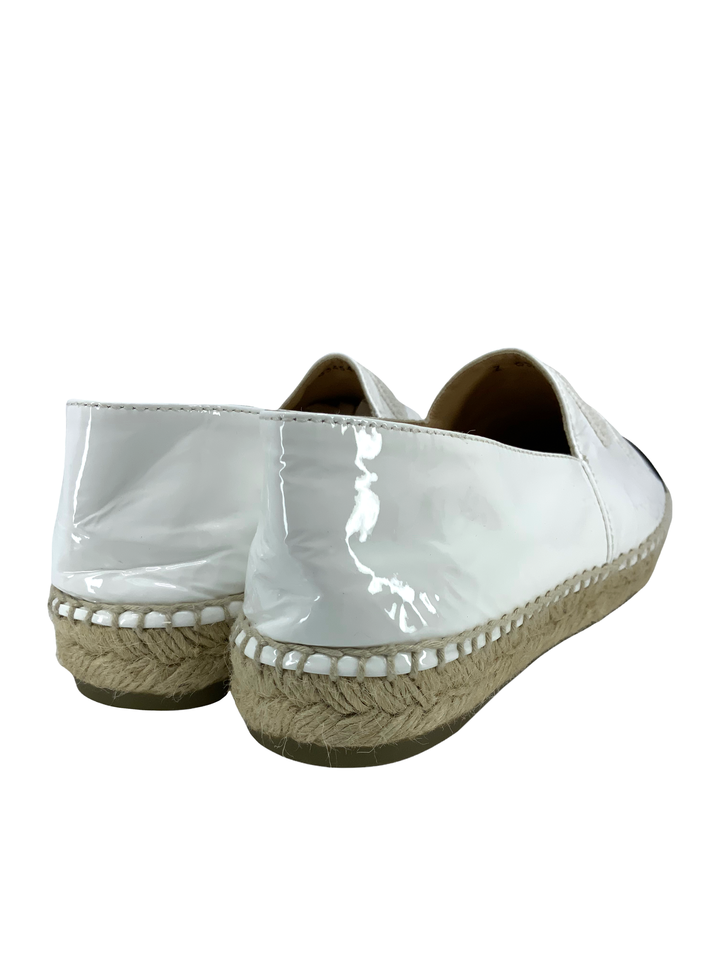 Chanel Patent Leather CC Espadrille Flats Size 6 - Buy Online