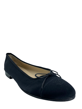 Chanel satin ballet flats, size 10.5