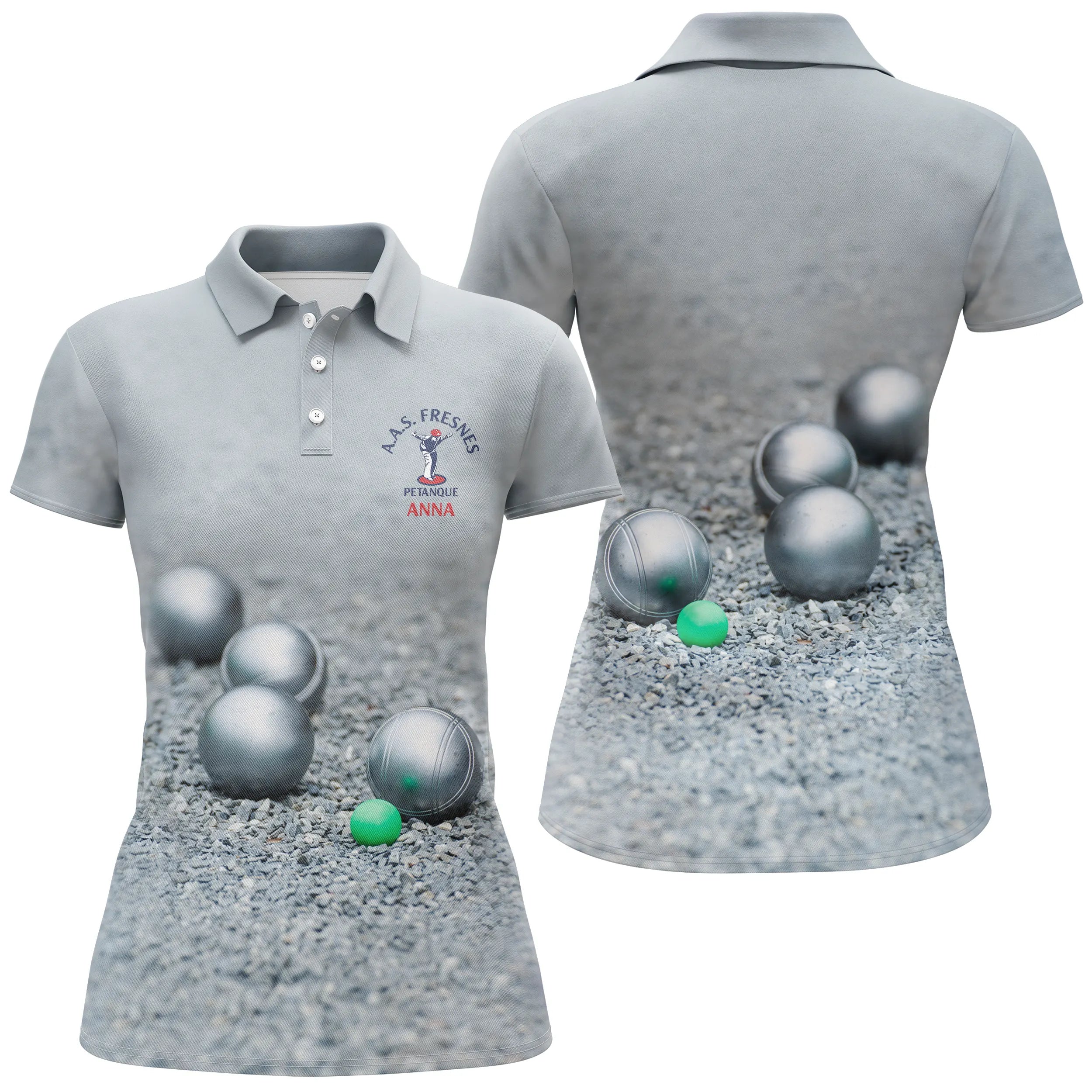 Chiptshirts Customized Polo for Men and Women, A.A.S. FRESNES Pétanque Club - CTS070622