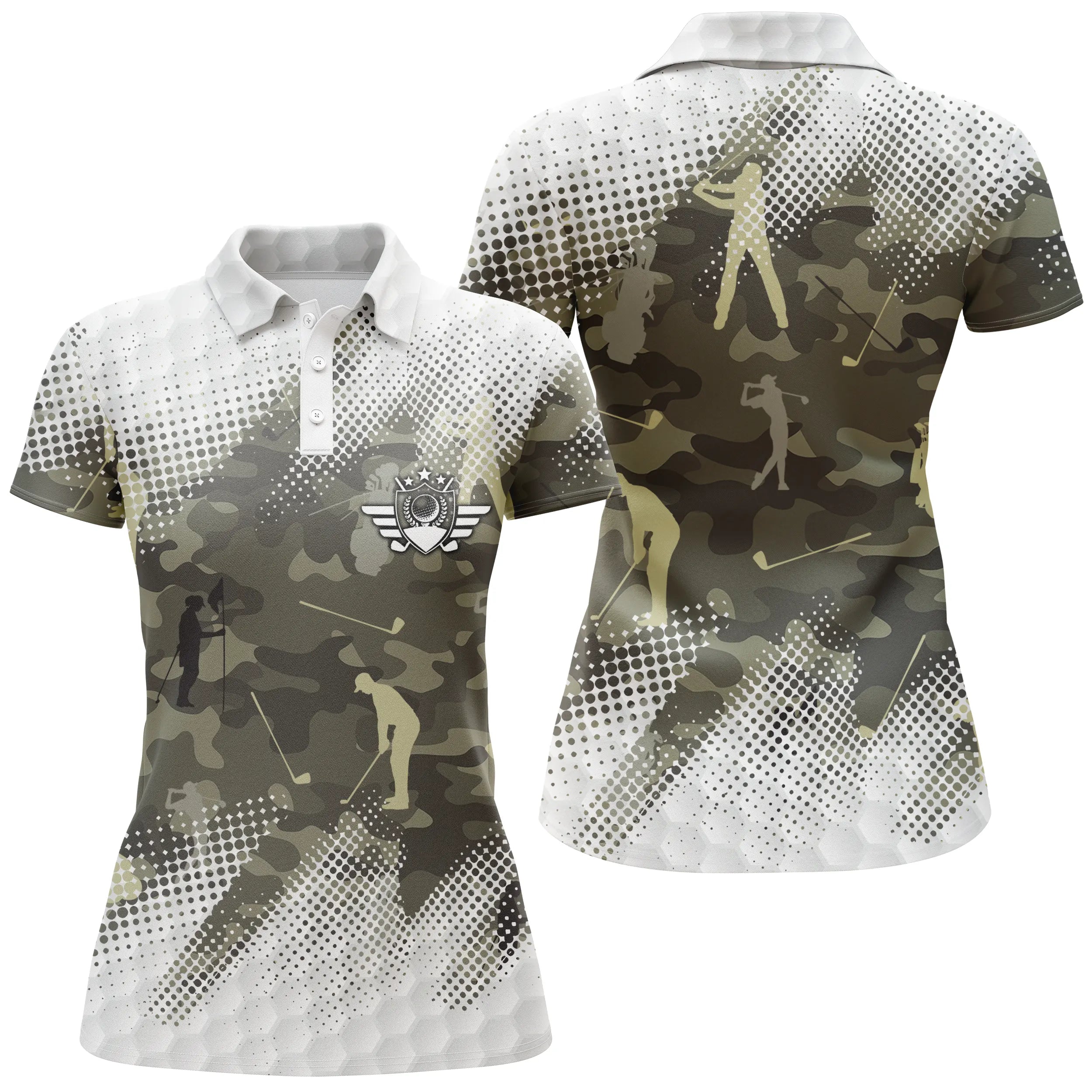 Chiptshirts - Golf Polo Shirt, Unique Gift Idea for Golf Fans, Unisex Golf Polo Shirt, Camouflage Golf Design - CTS25052220