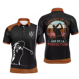 Chiptshirts - Polo de Golf, Cadeau Humour pour Fans de Golf, Anniversaire 1981, Polo de Sport Homme Femme, Fabriqué en 1981