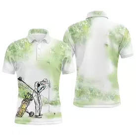 Chiptshirts - Polo de Golf, Cadeau pour Fans de Golf, Polo de Sport Homme Femme, Parcours de Golf, Vert Nature