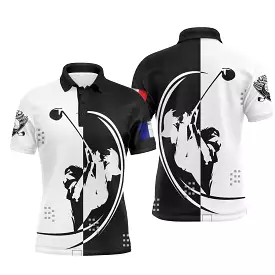 Chiptshirts - Polo de Golf, Cadeau pour Fans de Golf, Polo Sport Homme & Femme, Golfeur, Golfeuse, Drapeau France