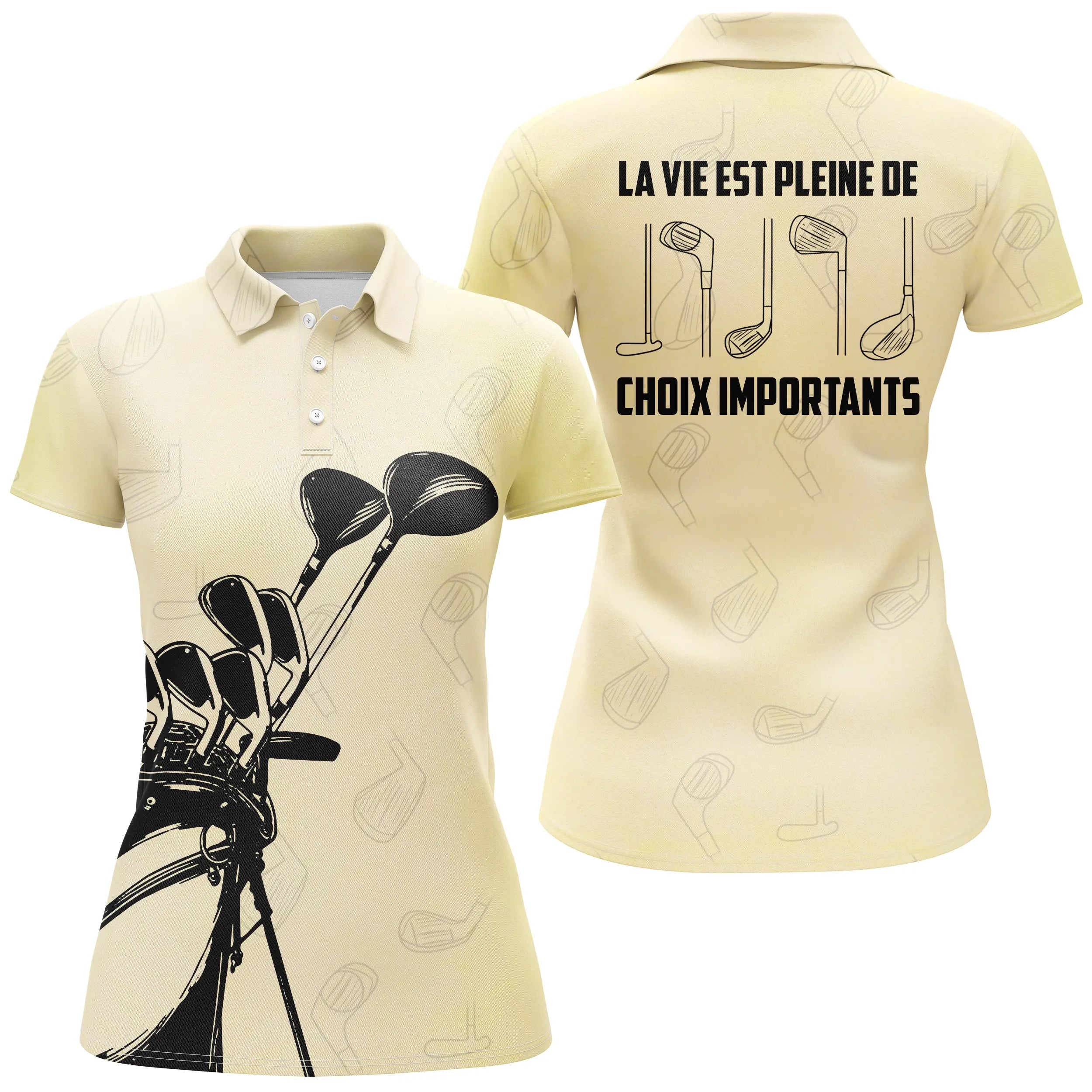 Chiptshirts - Polo Golf, Original Gift for Golf Fans, Men and Women's Sport Polo, Golf Club, Life is Full Of.