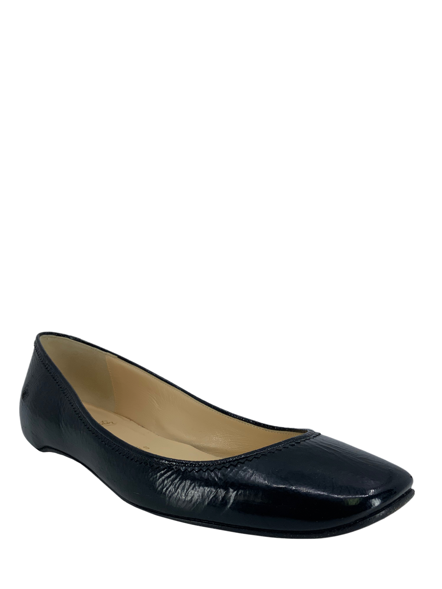 Christian Louboutin Patent Leather Vogue Flats Size 7 - Shop now.