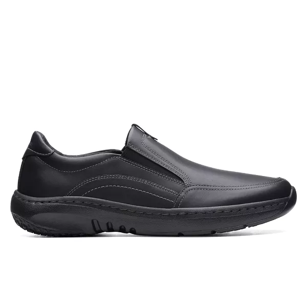 Clarks Men's Pro Step Black Leather shoes