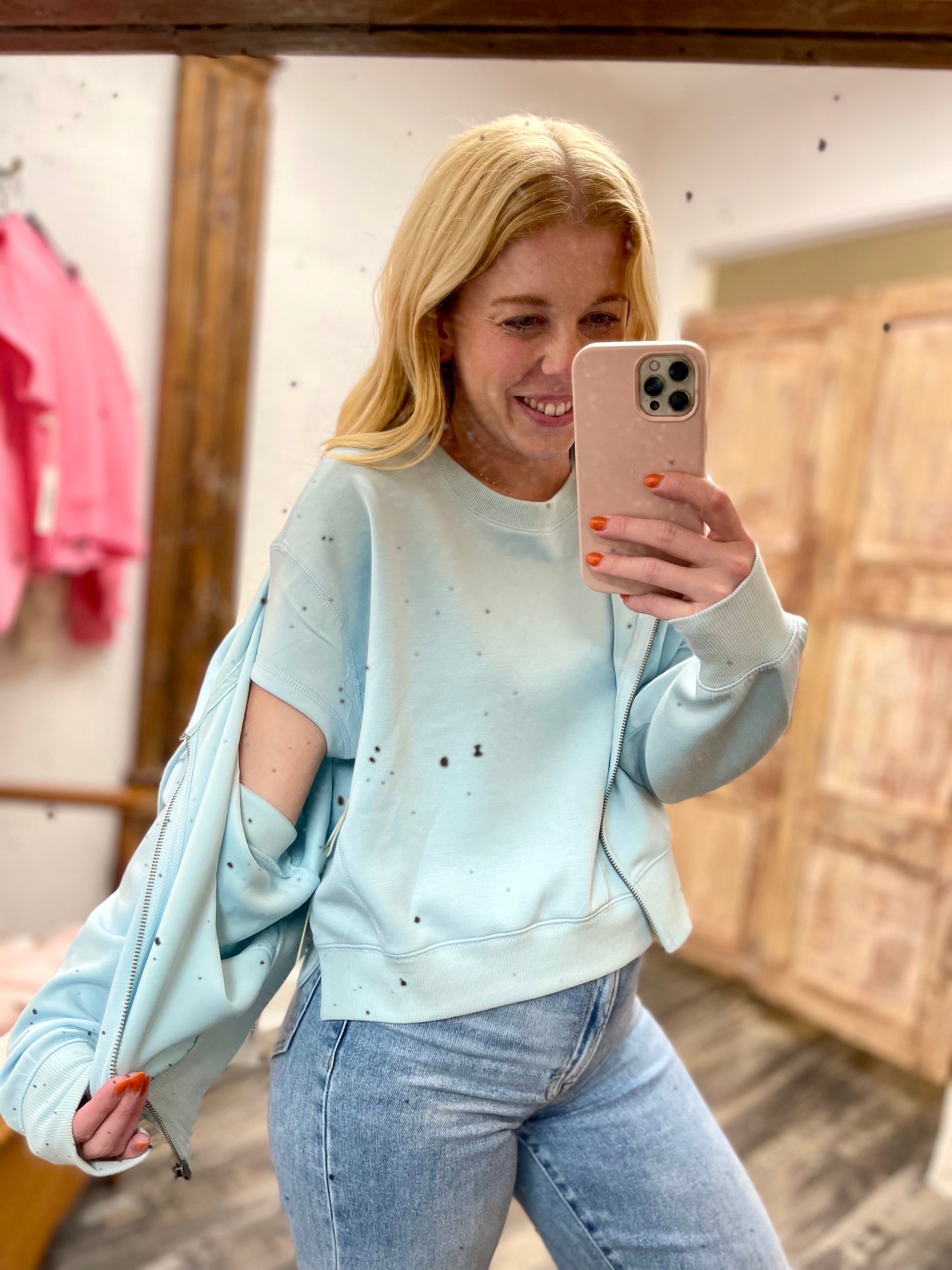 Cloud Fleece Crop Tee - Google SEO Result: Soft Cloud Long Sleeve Crop Top