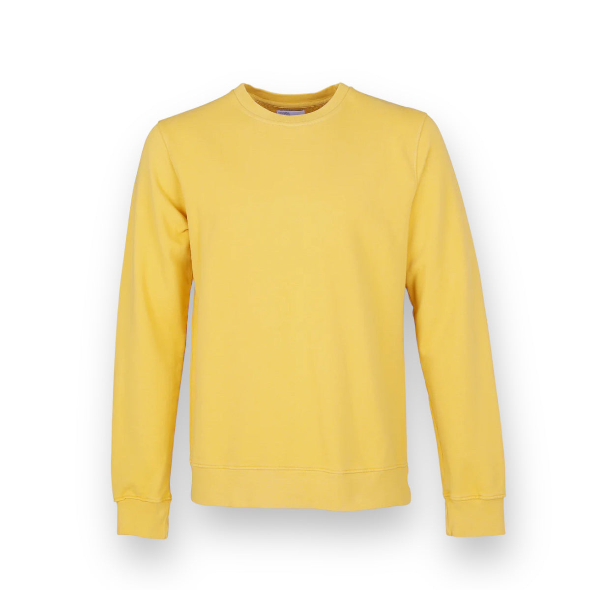 Colorful lemon yellow crew sweat shirt