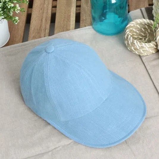 Cool Summer Linen Solid Baseball Caps Hats Velcro Wire Wide Brim Unique Novelty Unisex Mens Womens Adjustable Korean Kpop Style 