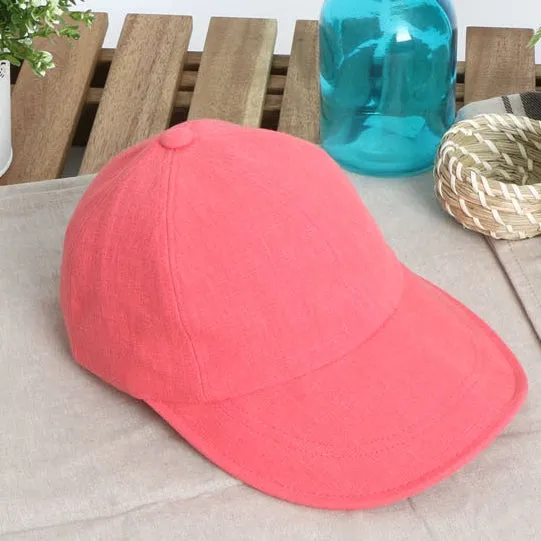 Cool Summer Linen Solid Baseball Caps Hats Velcro Wire Wide Brim Unique Novelty Unisex Mens Womens Adjustable Korean Kpop Style 