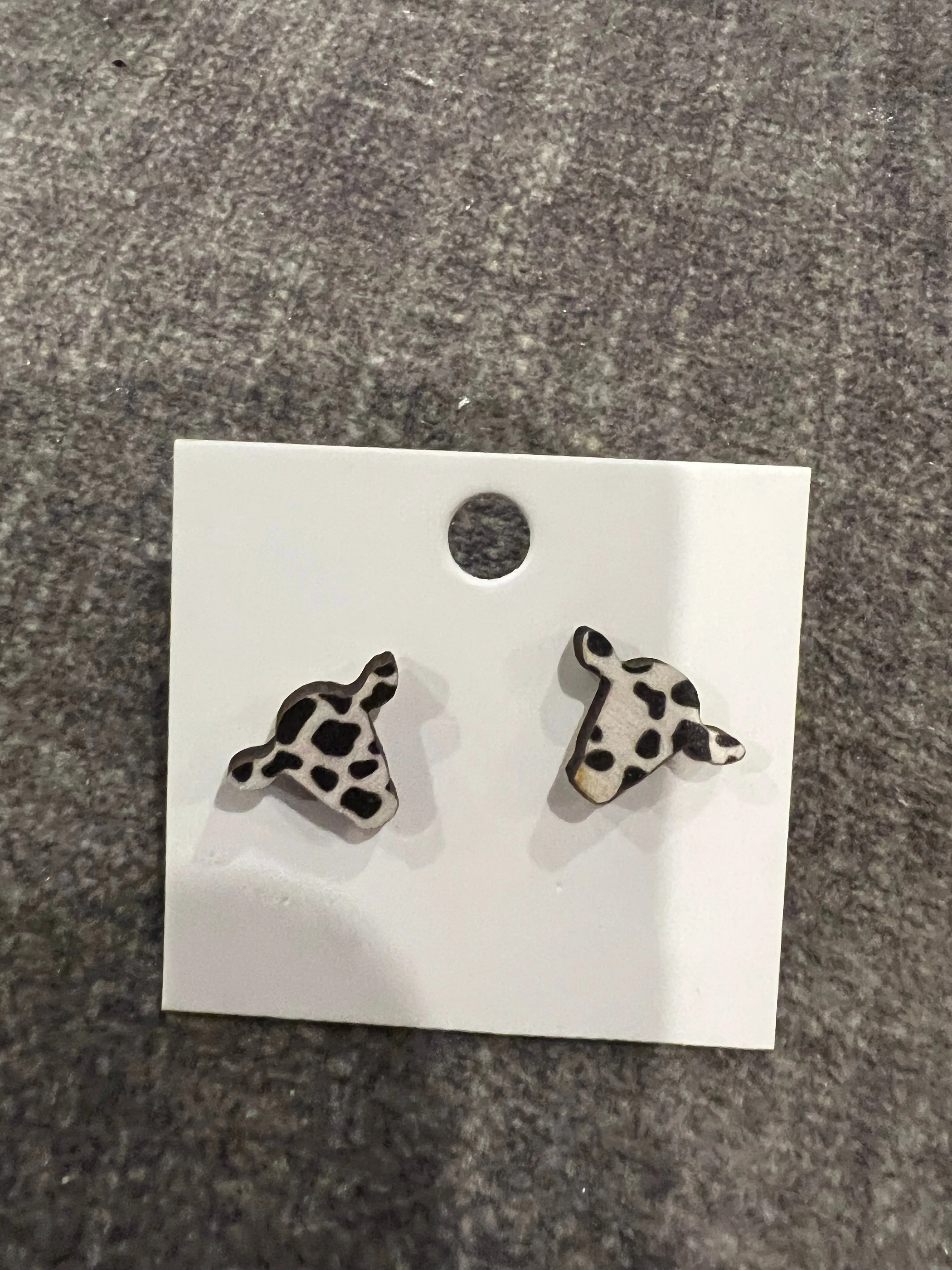 Cow Print Earrings