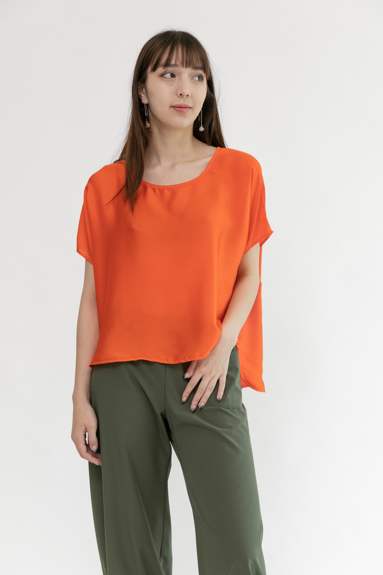 Cropped Tee in Saffron - Shop Now