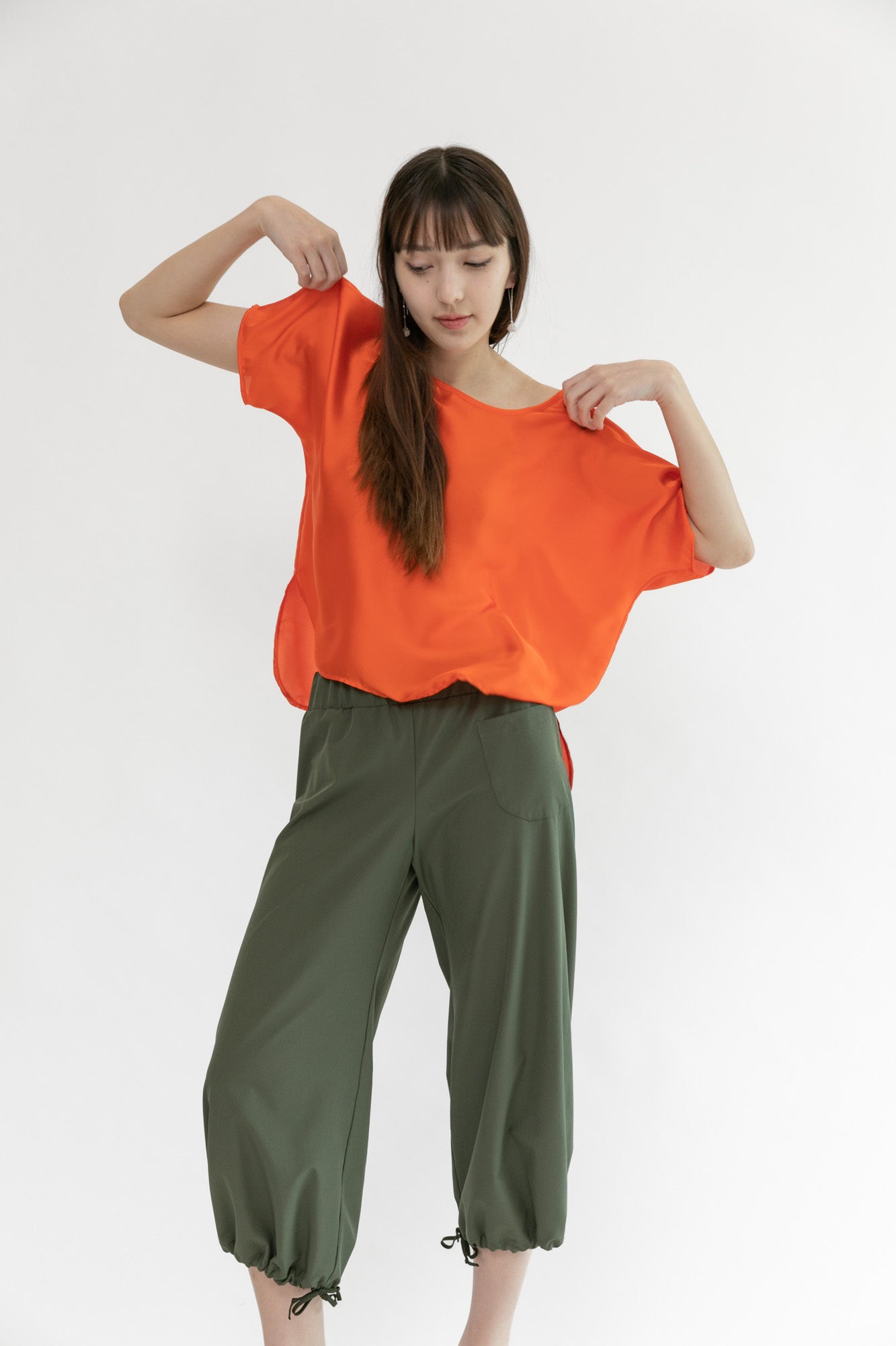 Cropped Tee in Saffron - Shop Now