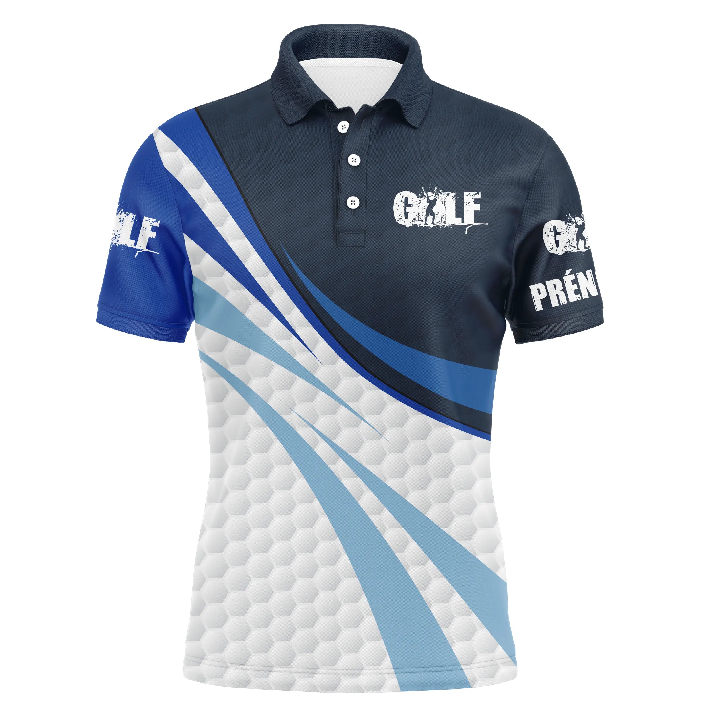 Custom Golf Polo - Comfortable and Stylish, Unique Golf Swing Pattern - Perfect for Golfers - CT12072314