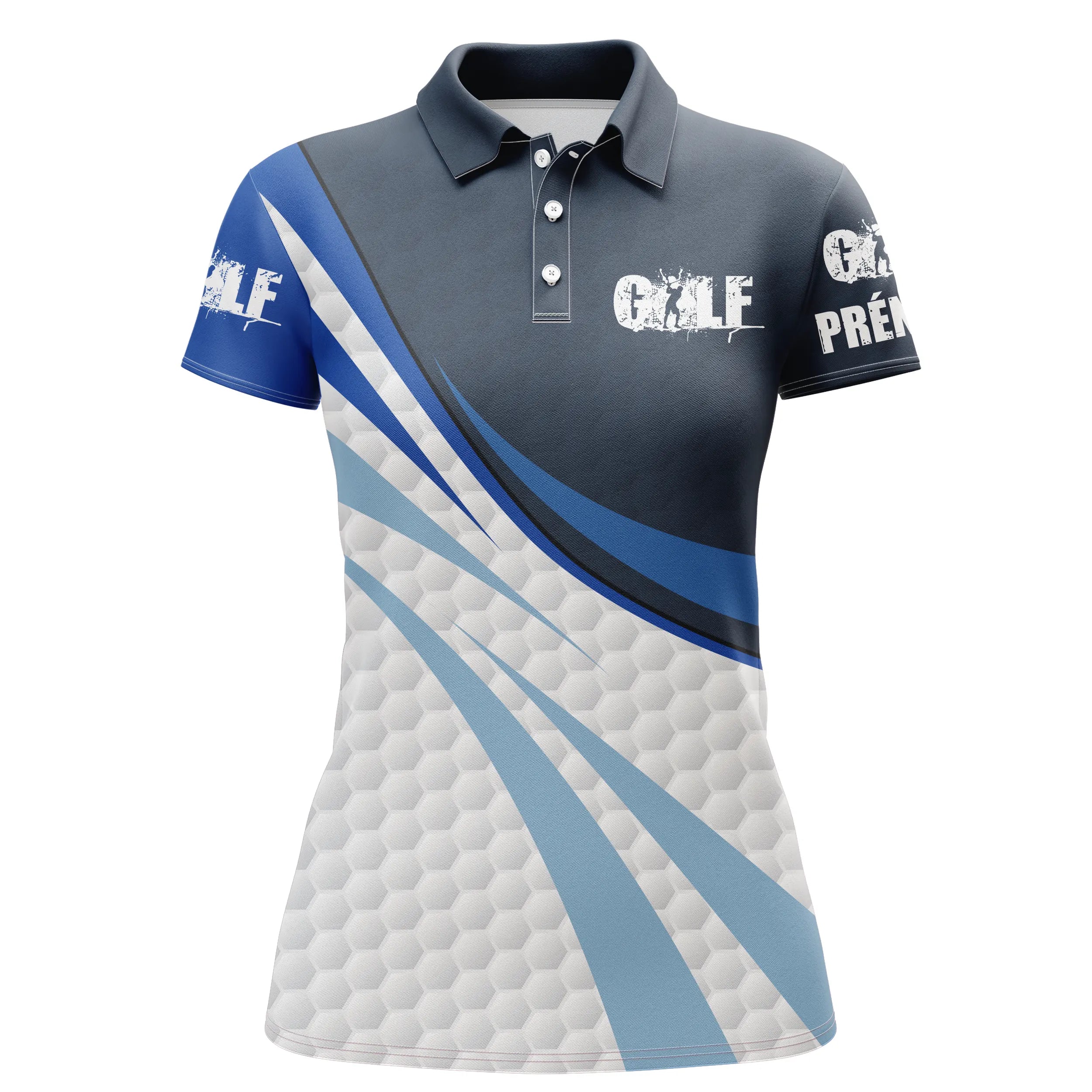 Custom Golf Polo - Comfortable and Stylish, Unique Golf Swing Pattern - Perfect for Golfers - CT12072314