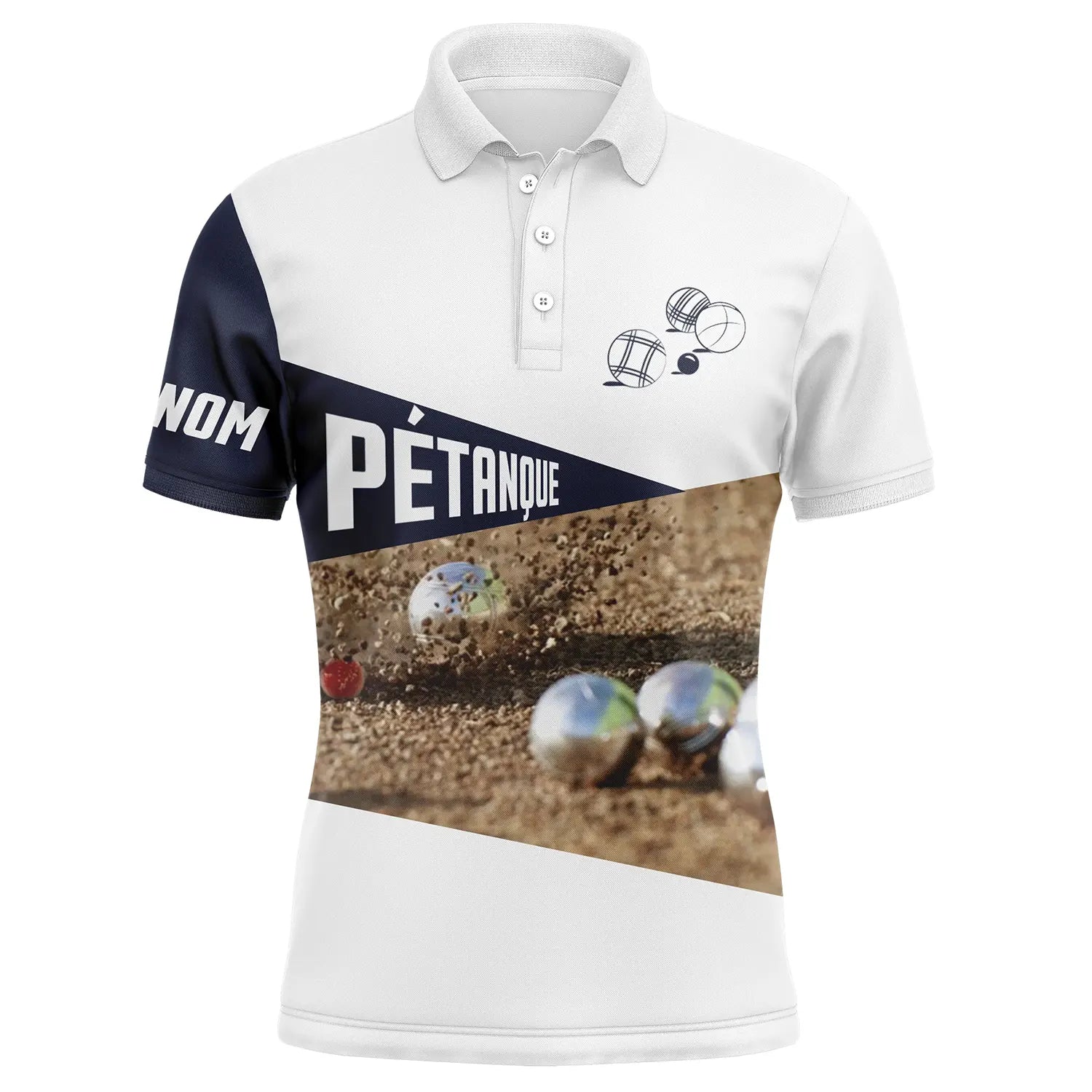 Custom Petanque Polo - Perfect Gift for Bouliste - Unique Clothing for Pointer/Shooter/Midfielder - CT13072340