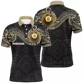 Custom Professional Billiard Polo Shirt 8-Ball Game - Men's and Women's Short and Long Sleeve Sport Polo Shirt - CT27062315