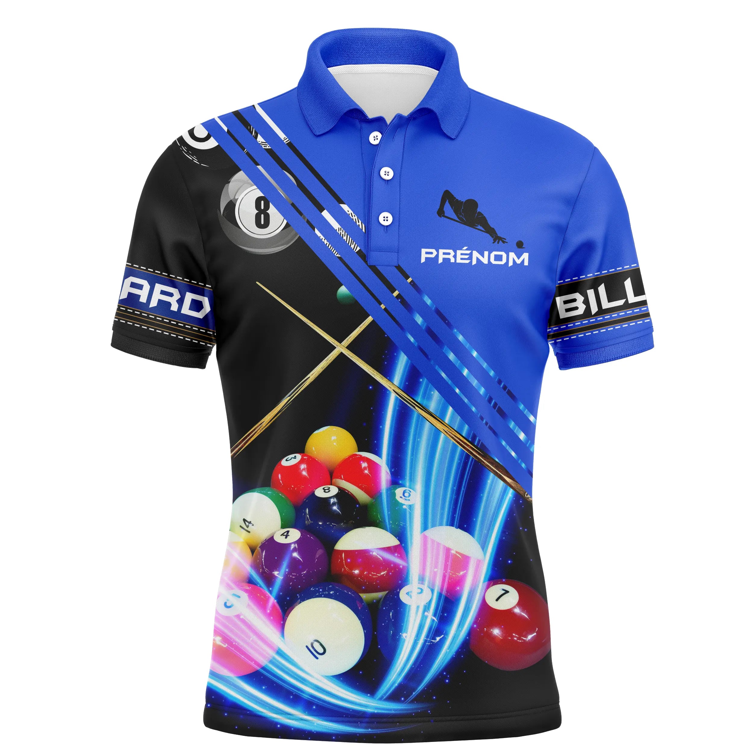 Custom Professional Billiard Polo Shirt, Billiard Cue, Great Billiard Fan Gift - CT28062337