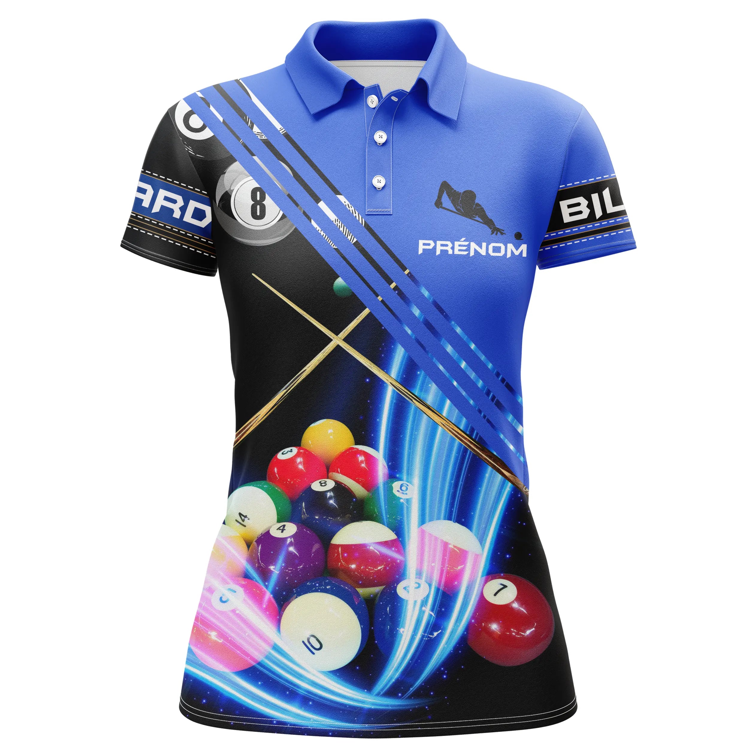 Custom Professional Billiard Polo Shirt, Billiard Cue, Great Billiard Fan Gift - CT28062337