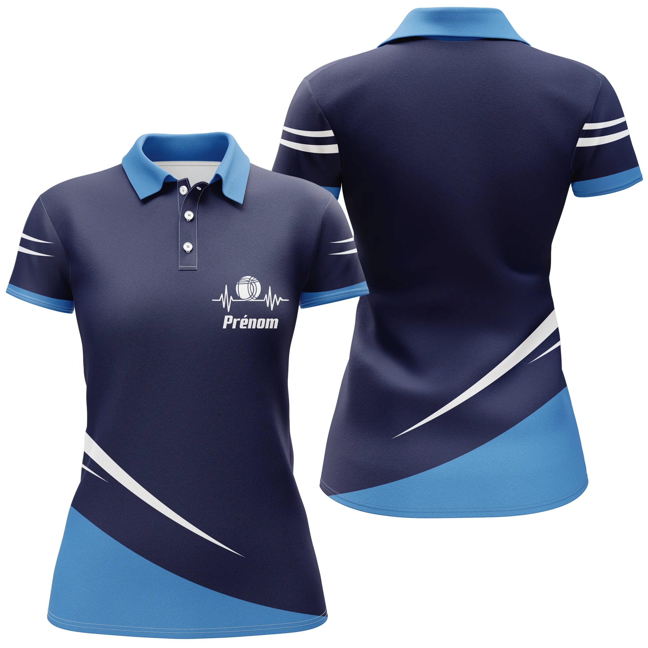 Customized, Comfortable, Breathable Polo Pétanque for Men and Women, Perfect for Boules Players - CT13072336