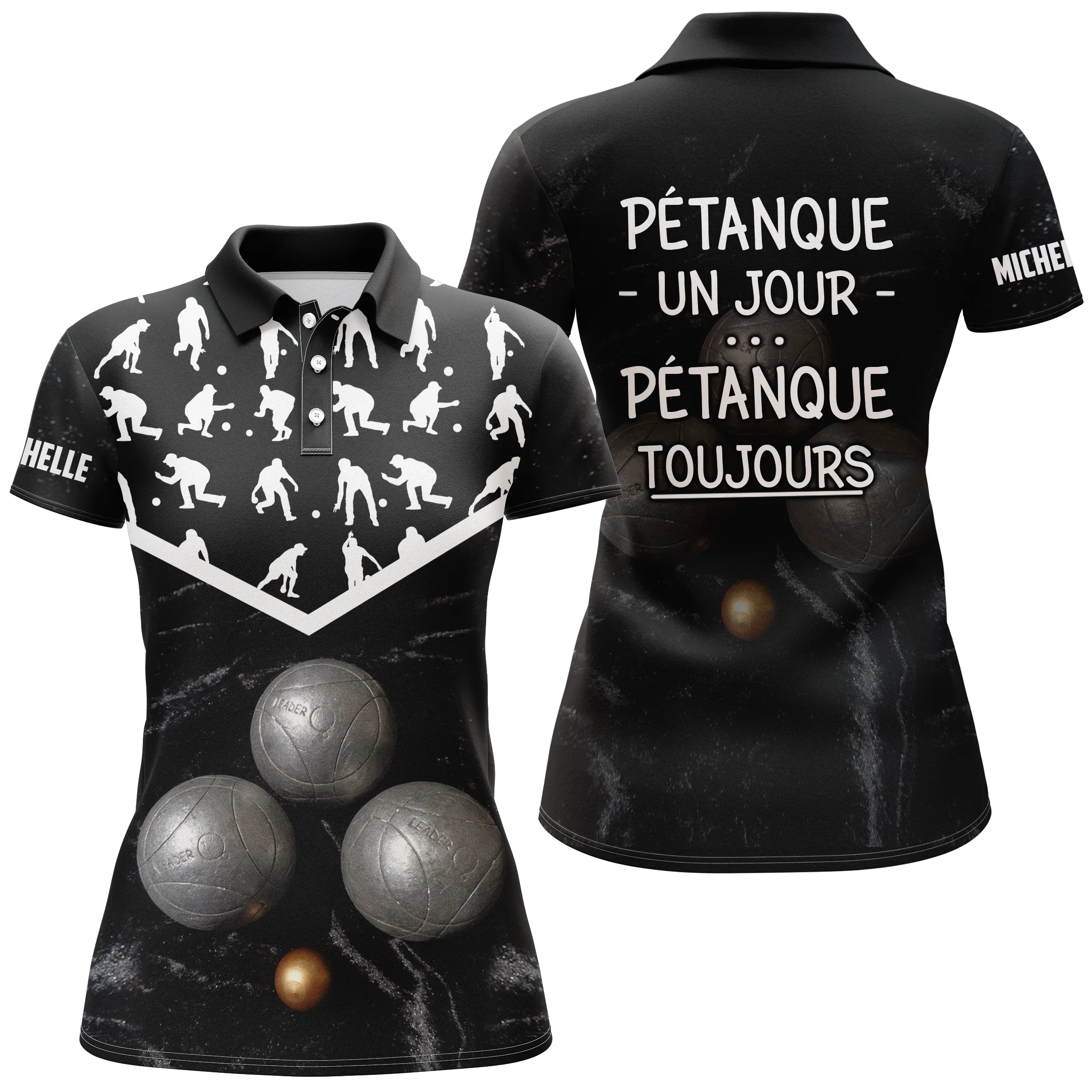 Customized Humor Boule Player Gift, Polo Pétanque - CT02122227